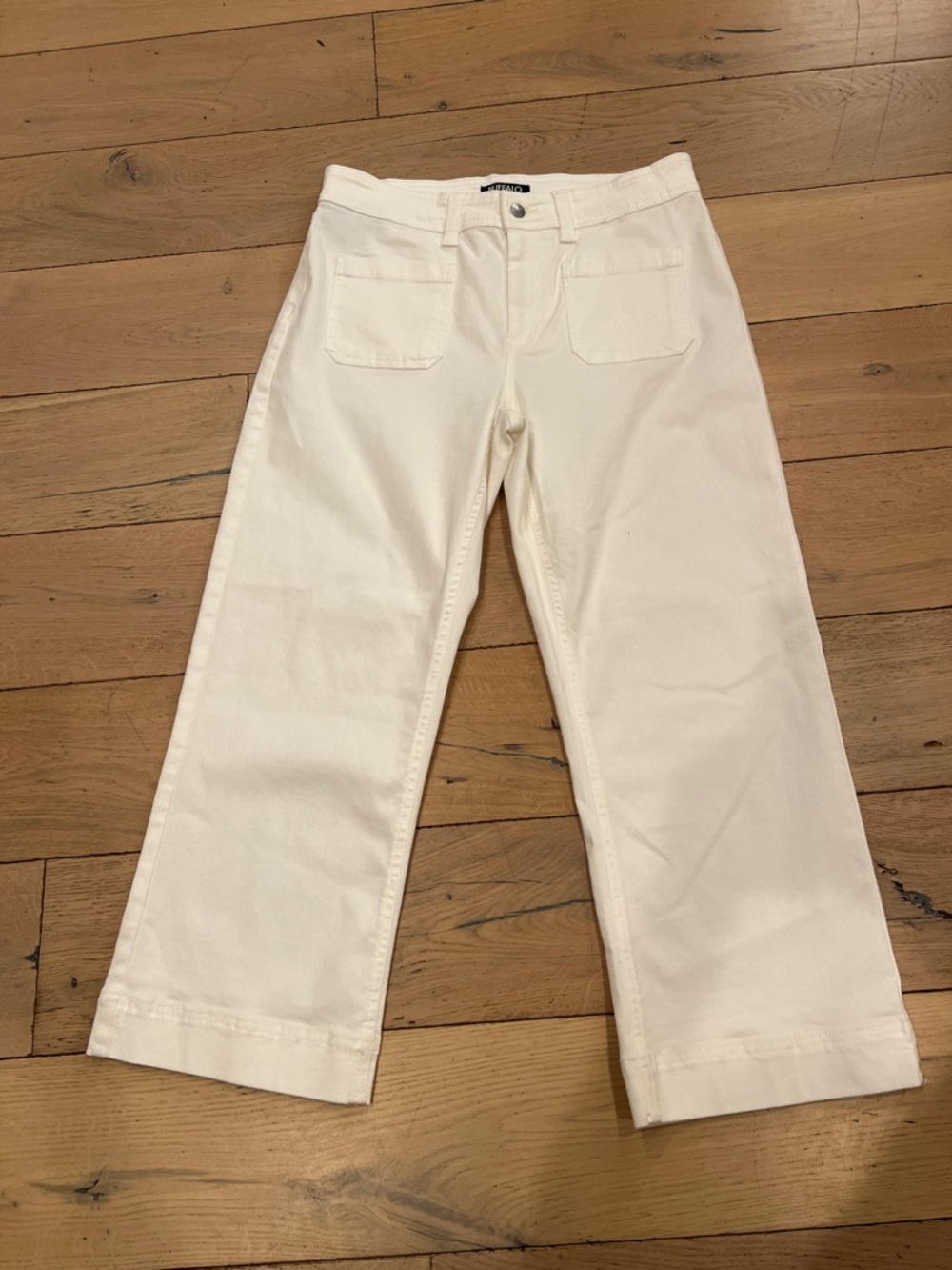 Buffalo David Bitton Off-White Straight-Leg Jeans